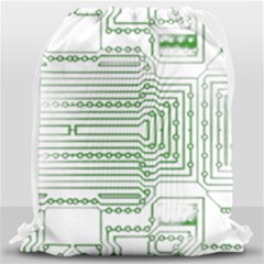 Circuit Board Drawstring Bag (large) by Sapixe