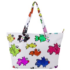 Fish Fishes Marine Life Swimming Water Full Print Shoulder Bag by Sapixe