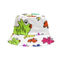 Fish Fishes Marine Life Swimming Water Inside Out Bucket Hat by Sapixe