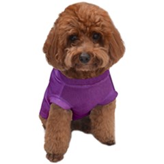 Background-purple Dog T-shirt by nateshop