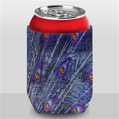 Peacock-feathers-blue Can Holder by nateshop