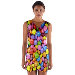 Candy Wrap Front Bodycon Dress by nateshop