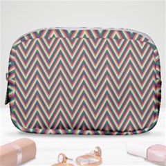 Chevron-gray Make Up Pouch (small) by nateshop