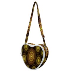 Fractal Heart Shoulder Bag by nateshop