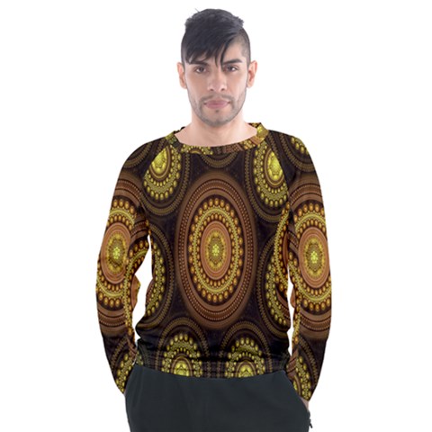 Fractal Men s Long Sleeve Raglan Tee by nateshop