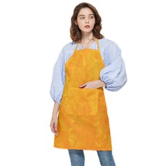 Background-yellow Pocket Apron by nateshop