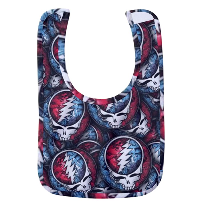 Grateful Dead Pattern Baby Bib