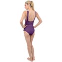 pattern seamless gold stars Cross Front Low Back Swimsuit View2