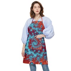 Fractal Pattern Background Pocket Apron by Amaryn4rt