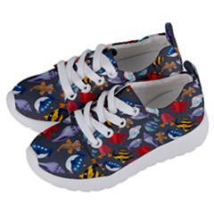 Sea Animals Pattern Wallpaper Fish Kids  Lightweight Sports Shoes by Amaryn4rt