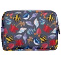 Sea Animals Pattern Wallpaper Fish Make Up Pouch (Medium) View2