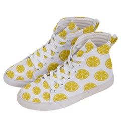 Fruit Food Juicy Organic Yellow Women s Hi-top Skate Sneakers by Wegoenart