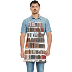 Books Shelves Bookshelves Bookcase 634 Kitchen Apron by Wegoenart