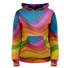  Rainbow Pattern Lines Women s Pullover Hoodie by artworkshop