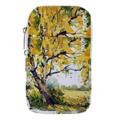 Landscape Painting Meadow Garden Waist Pouch (small) by Wegoenart