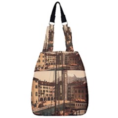  The Harbor, Riva, Lake Garda, Italy 1890-1900 Center Zip Backpack by ConteMonfrey