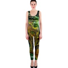 Chameleon Reptile Lizard Animal One Piece Catsuit by Wegoenart