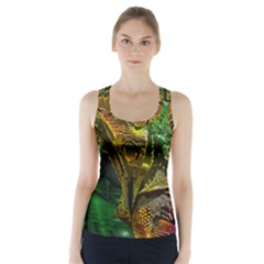 Chameleon Reptile Lizard Animal Racer Back Sports Top by Wegoenart