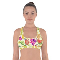 Seamless-fruit Cross Back Sports Bra by nateshop