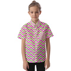 Mave,chevron,white,navi,purple Kids  Short Sleeve Shirt by nateshop