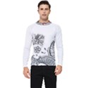 IM Fourth Dimension Black White 28 Men s Long Sleeve Rash Guard View1