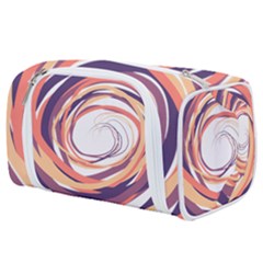 Illustration Colorful Yellow Purple Orange Toiletries Pouch by Wegoenart