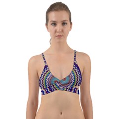 Illustration Kaleidoscope Geometric Circles Wrap Around Bikini Top by Wegoenart