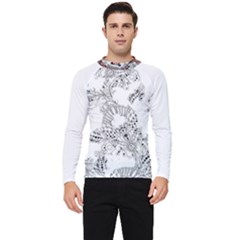 Im Fourth Dimension Black White 34 Men s Long Sleeve Rash Guard by imanmulyana