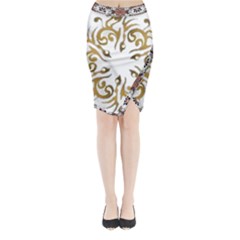 Im Fourth Dimension Colour 37 Midi Wrap Pencil Skirt by imanmulyana