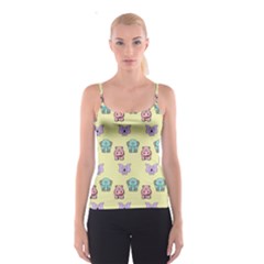 Illustration Animals Pastel Children Colorful Spaghetti Strap Top by Wegoenart