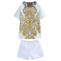 Im Fourth Dimension Colour 53 Kids  Swim Tee And Shorts Set by imanmulyana