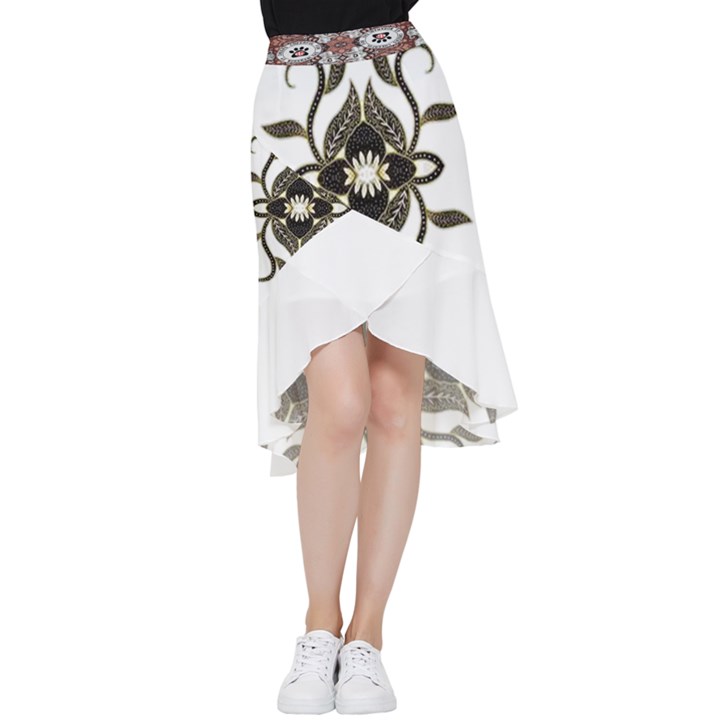 IM Fourth Dimension Colour 56 Frill Hi Low Chiffon Skirt