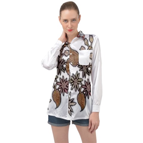 Im Fourth Dimension Colour 58 Long Sleeve Satin Shirt by imanmulyana