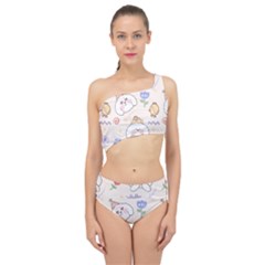 Chicken Dog Flower Sun Pattern Spliced Up Two Piece Swimsuit by Sudhe