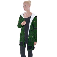 Board Conductors Circuits Longline Hooded Cardigan by Jancukart