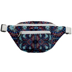 Blue Onn Burgundy Fanny Pack by kaleidomarblingart