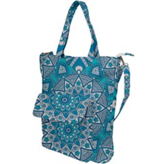 Mandala Blue Shoulder Tote Bag by zappwaits