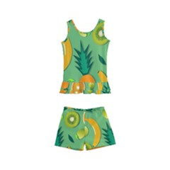 Fruit Tropical Pattern Design Art Kids  Boyleg Swimsuit by danenraven