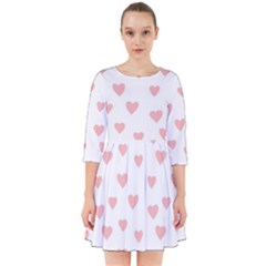 Small Cute Hearts Smock Dress by ConteMonfrey