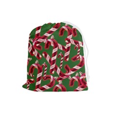 Christmas Wrapping Paper Abstract Drawstring Pouch (large) by danenraven