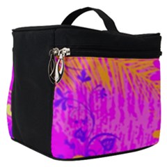 Spring Tropical Floral Palm Bird Make Up Travel Bag (small) by Ravend