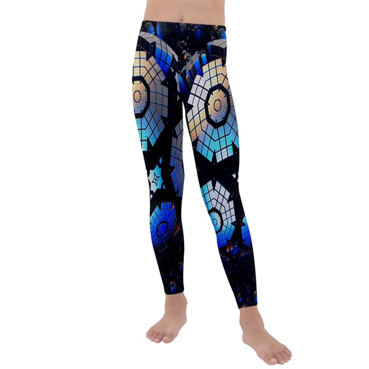 Illustration Tech Galaxy Robot Bot Science Kids  Lightweight Velour Leggings