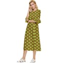 All The Green Apples  Double Cuff Midi Dress View2