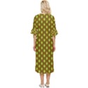 All The Green Apples  Double Cuff Midi Dress View4