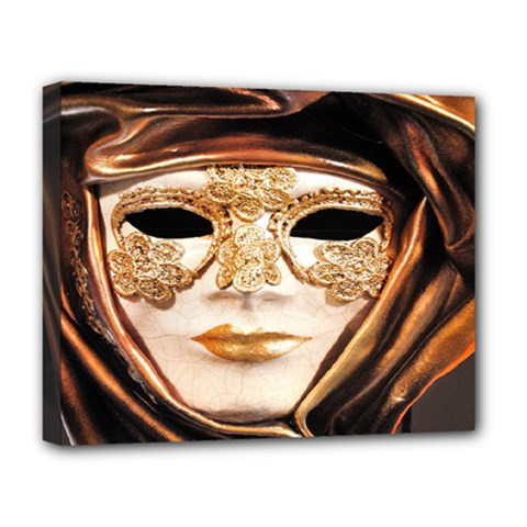 Venetian Mask Deluxe Canvas 20  X 16  (stretched) by ConteMonfrey