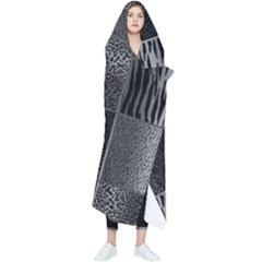 Gray Animal Print Wearable Blanket by danenraven