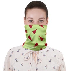 Red Christmas Tree Green Face Covering Bandana (adult) by TetiBright