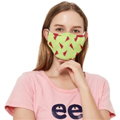 Red Christmas Tree Green Fitted Cloth Face Mask (adult) by TetiBright