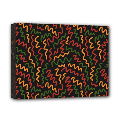 Ethiopian Inspired Doodles Abstract Deluxe Canvas 16  X 12  (stretched)  by ConteMonfreyShop