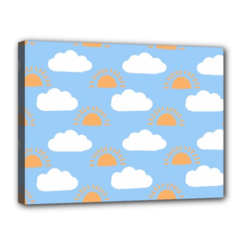 Sun And Clouds  Canvas 16  X 12  (stretched) by ConteMonfreyShop